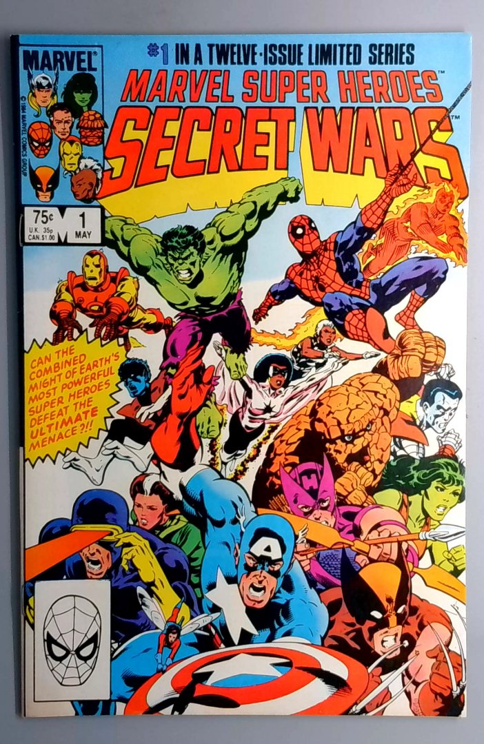 Marvel Super-Heroes: Secret Wars #1 VF/NM Blue Error Galactus Marvel 1984