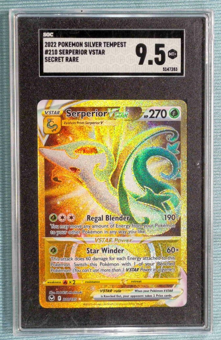 Serperior VSTAR - SGC 9.5 - SWSH12: Silver Tempest 210 - pokemon - Rare