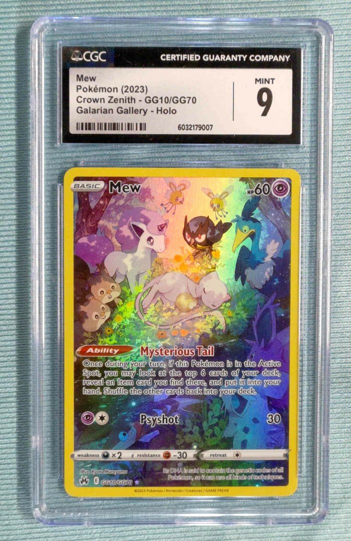 Mew - CGC 9 - SWSH: Crown Zenith: Galarian Gallery GG10 - pokemon - Trainer
