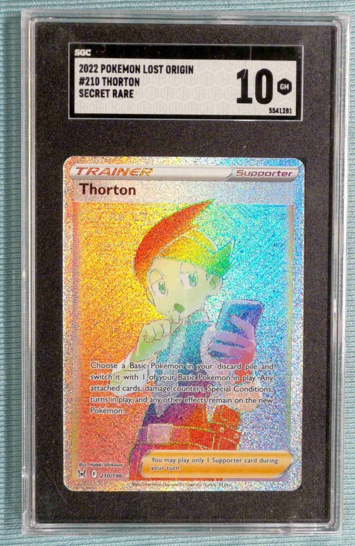 Thorton - SGC 10 - Lost Origin 210 - pokemon - Rare Rainbow Holofoil