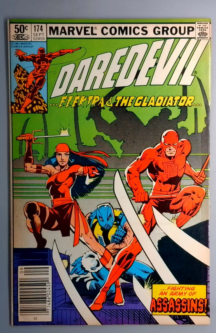 Daredevil #174 Newsstand, Back Cover Torn, SEE PICS Marvel 1981