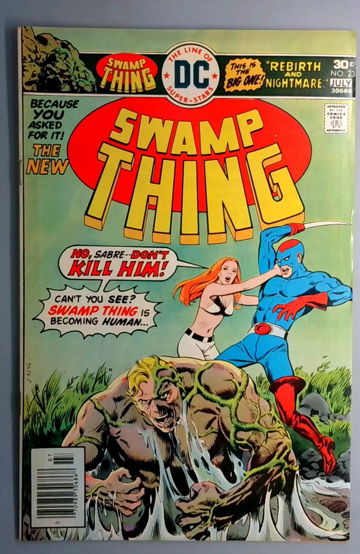 Swamp Thing #23 FN- DC