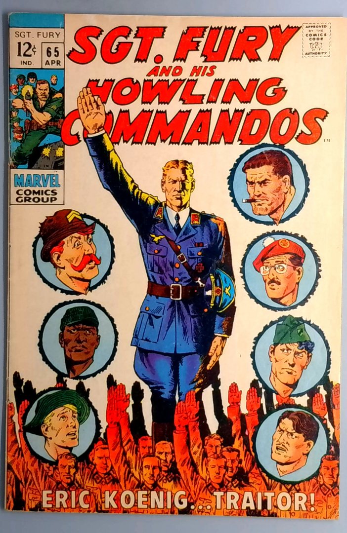 Sgt. Fury and His Howling Commandos #65  Double Cover! VG+/FN- Inside Marvel 1969