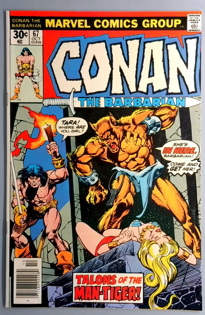 Conan the Barbarian #67 VG+ Marvel 1976