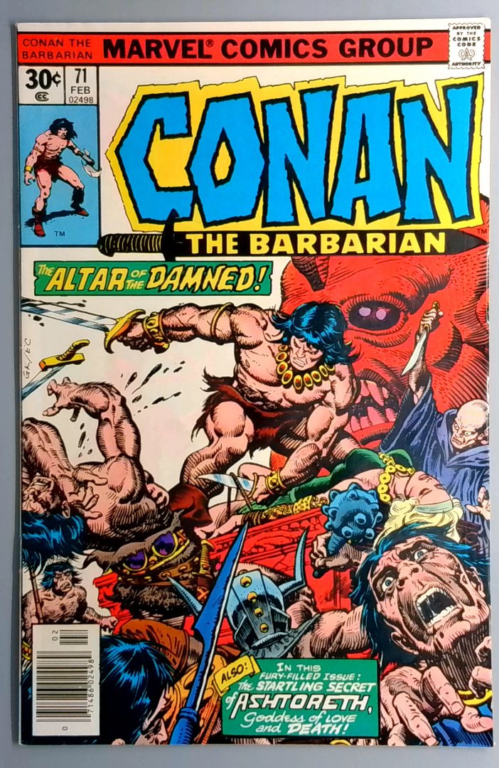 Conan the Barbarian #71 FN+ Marvel 1977