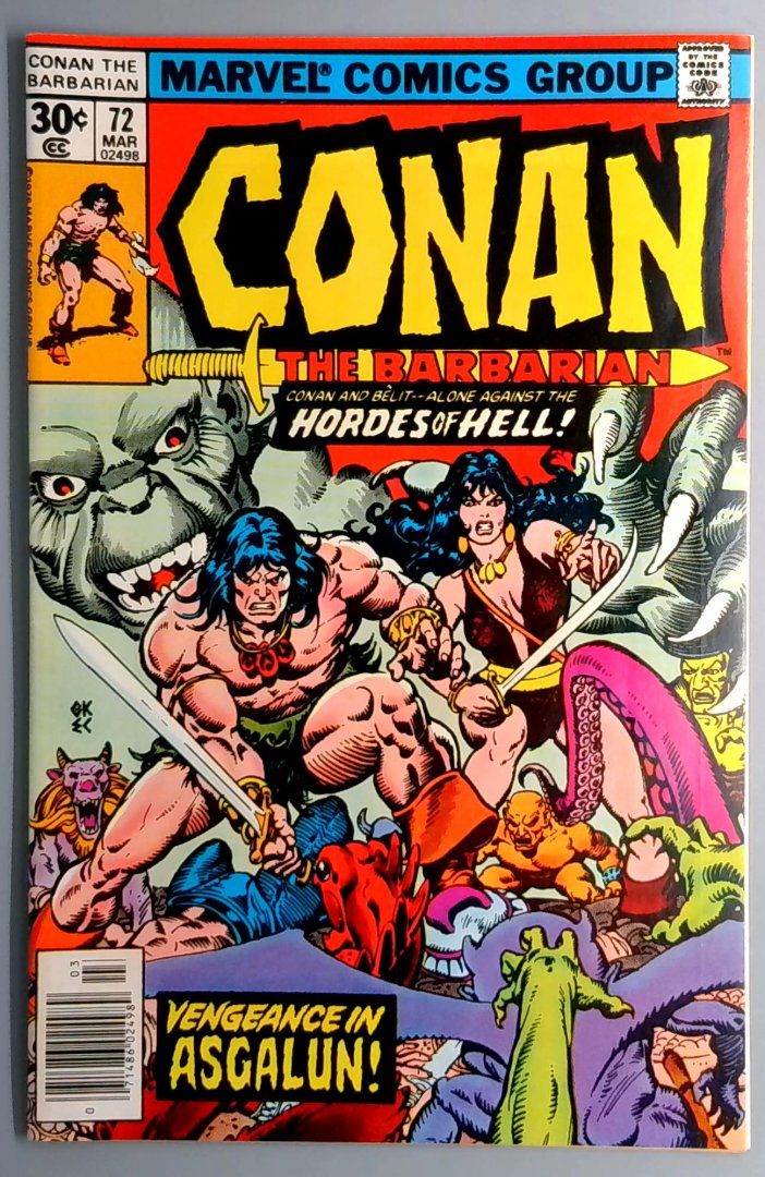 Conan the Barbarian #72 FN/VF Marvel Comics March 1977 Bronze Age