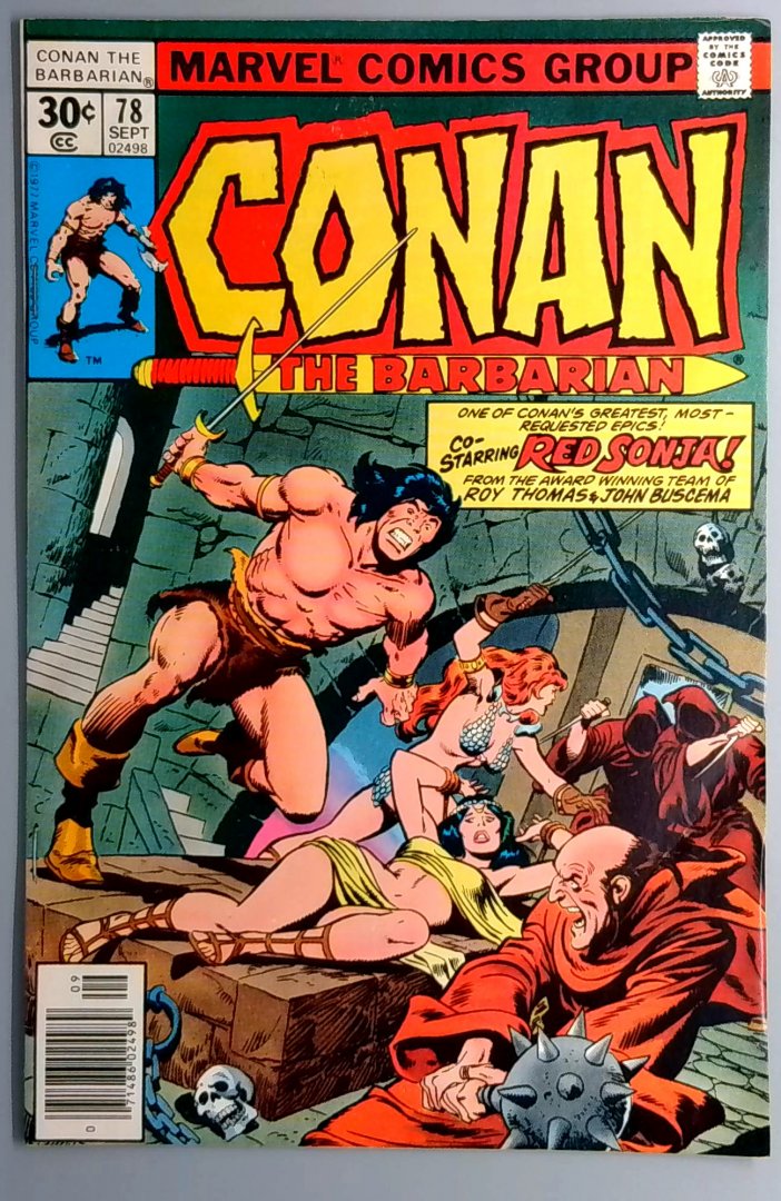 Conan the Barbarian #78 VG+ Marvel 1977