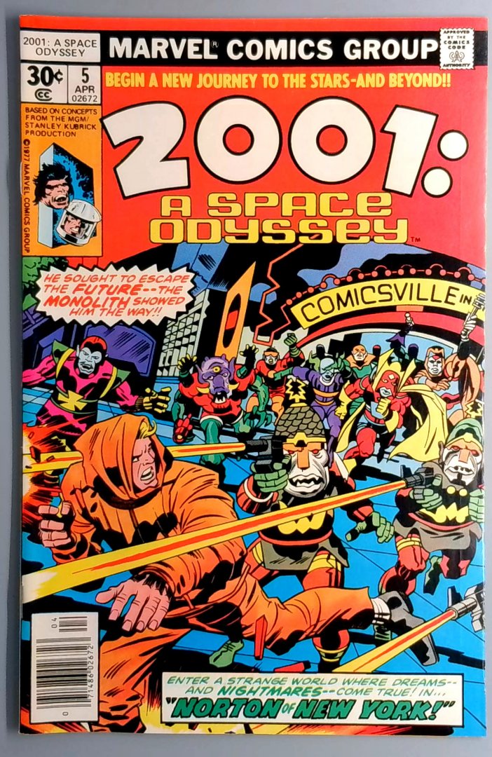 2001 A Space Odyssey #5 VF Marvel Comics 1977