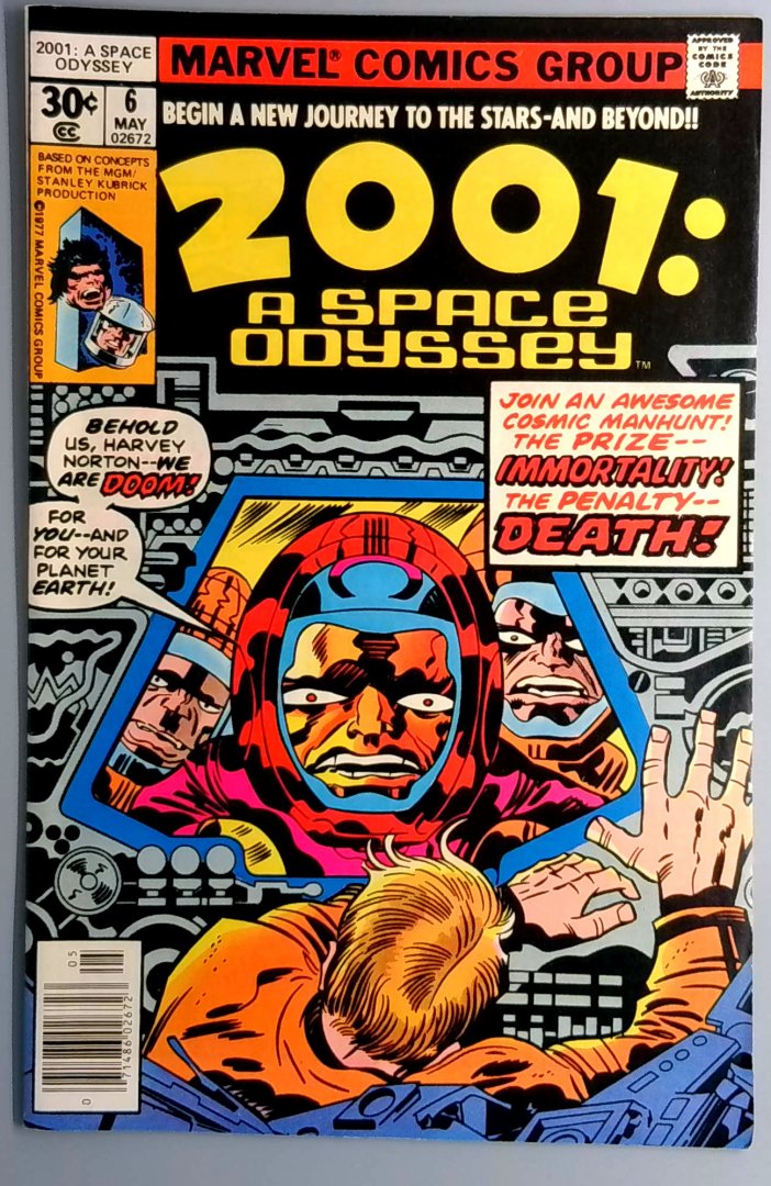 2001 A Space Odyssey #6 NM Marvel Comics 1977 Copy2