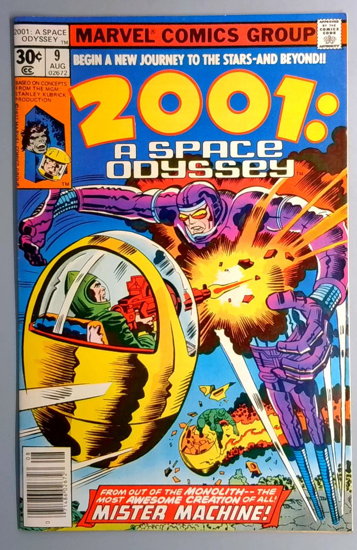 2001: a Space Odyssey #9 VF- 2nd Machine Man Marvel 1977 Copy2