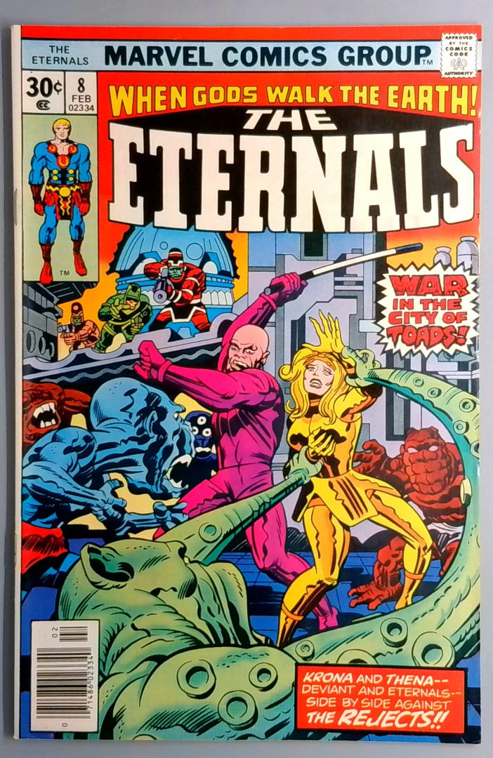 Eternals #8 VF+ Marvel Comics 1976