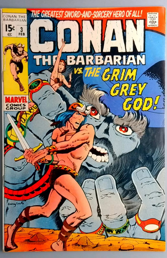 Conan the Barbarian #3 FN+ 1st Appearance of Borri Marvel 1971
