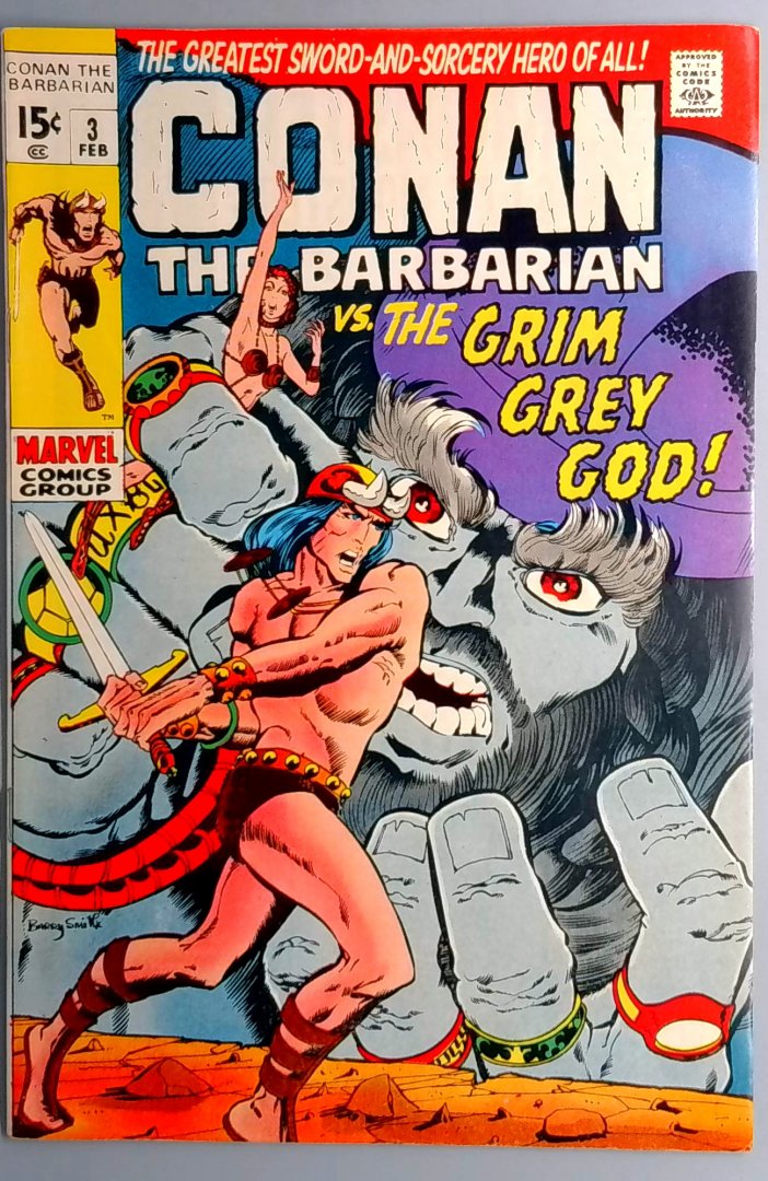 Conan the Barbarian #3 FN 1st Appearance of Borri Marvel 1971 Copy2