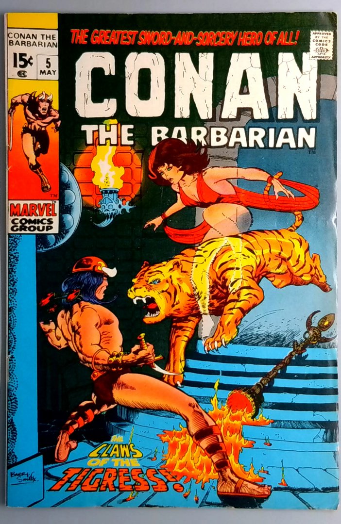 Conan the Barbarian #5 FN Marvel 1971