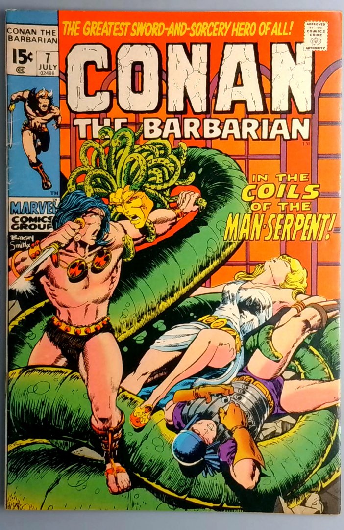 Conan the Barbarian #7 FN- 1st Cameo Appearance of Thoth-Amon Marvel 1971