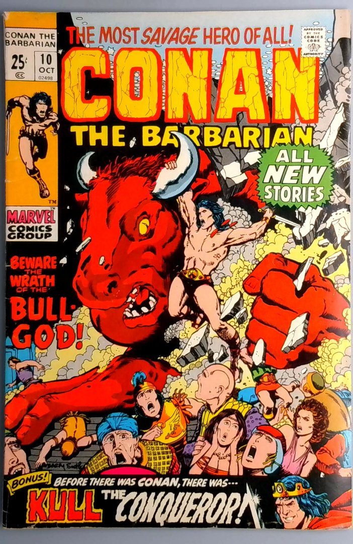 Conan the Barbarian #10 VG+ Double Size Issue Marvel 1971