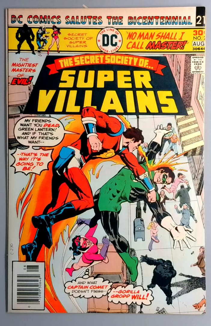 Secret Society of Super Villains #2 VF- DC Comics Bicentennial Cover