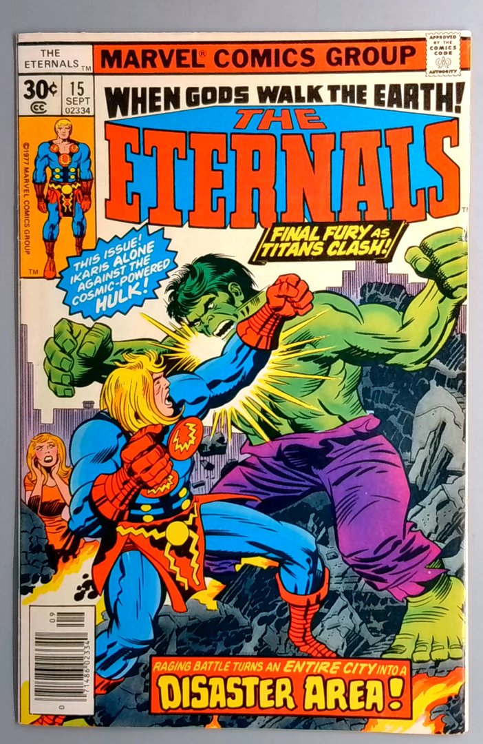 Eternals #15 VF/NM Robot Hulk Marvel 1977