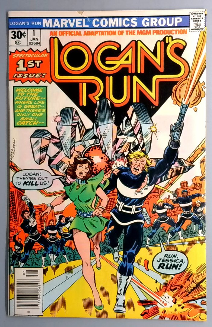 Logan's Run #1 VG/FN Marvel Comics January 1977 Bronze Age Comic