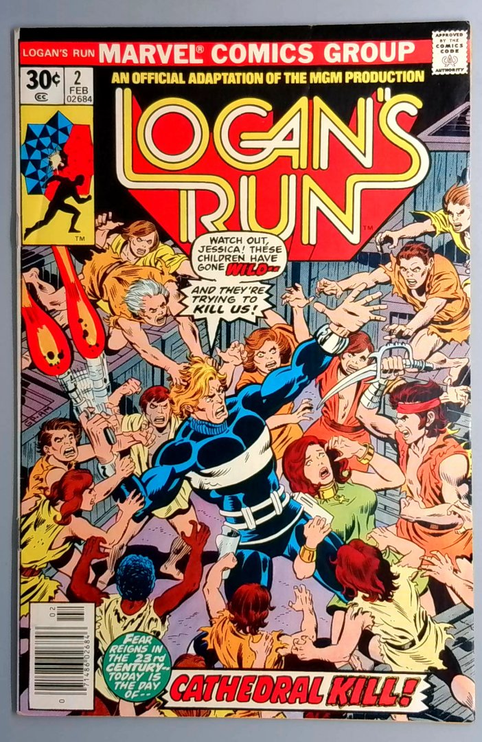 Logan's Run #2 FN Marvel Comics Cathedral Kill