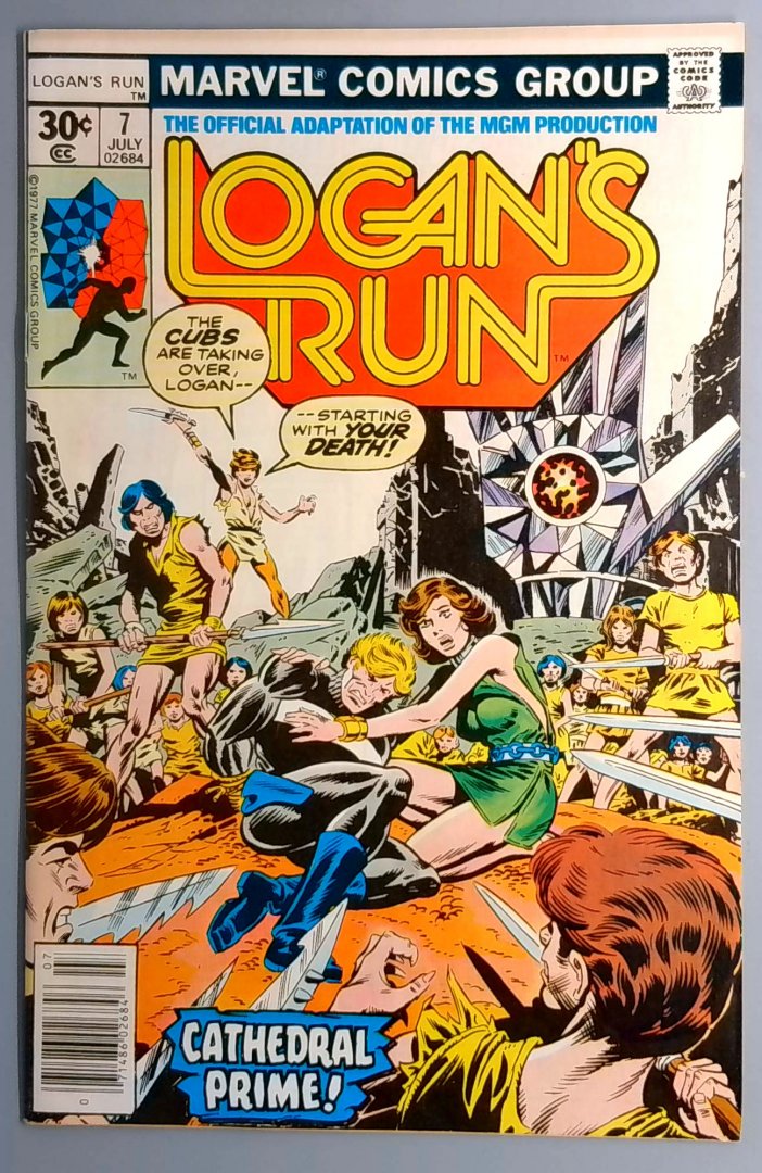 Logans Run #7 FN Marvel 1977 Copy2