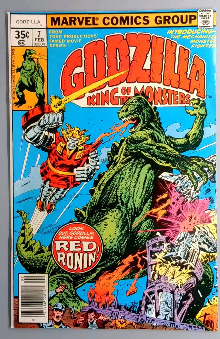 Godzilla #7 NM- 1st Red Ronin Marvel 1978