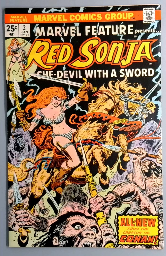 Marvel Feature #2 FN/VF Red Sonja Marvel Comics Bronze Age