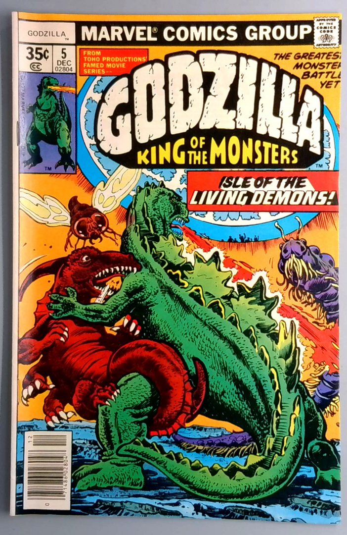 Godzilla #5 VF Marvel Comics Isle of the Living Demons