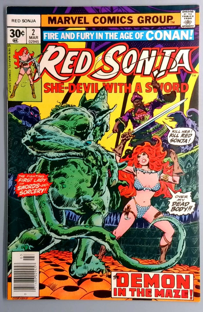 Red Sonja #2 NM- Marvel Comics 1977 Copy2