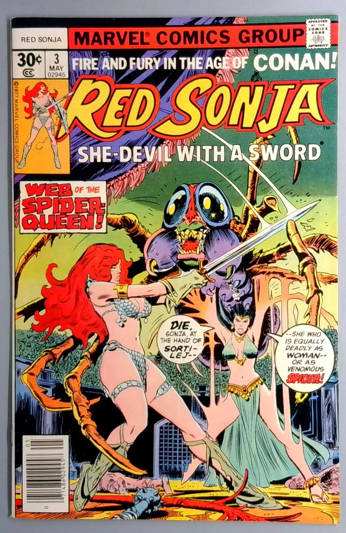 Red Sonja #3 NM Marvel 1977 Copy2