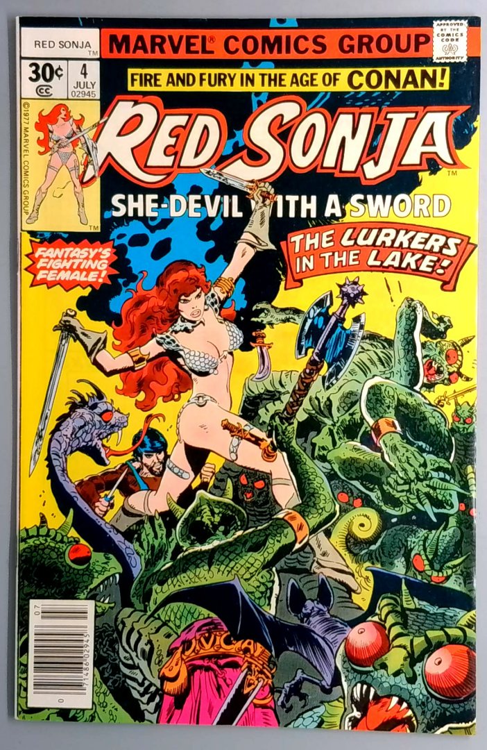 Red Sonja #4 VG/FN Marvel 1977 Copy2
