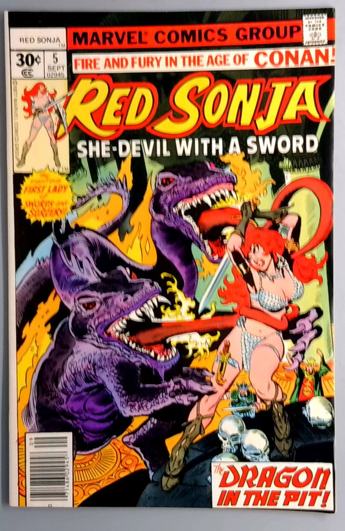 Red Sonja #5 VF Marvel Comics September 1977