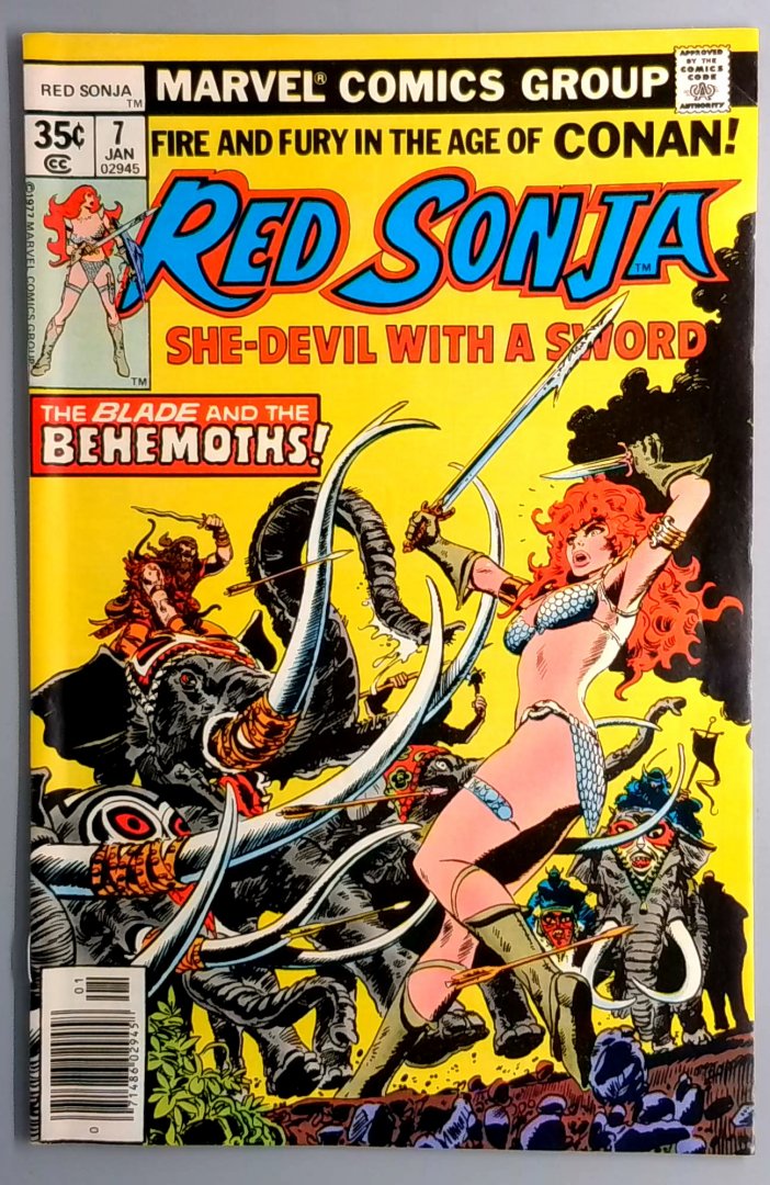 Red Sonja #7 VF+ Marvel 1977