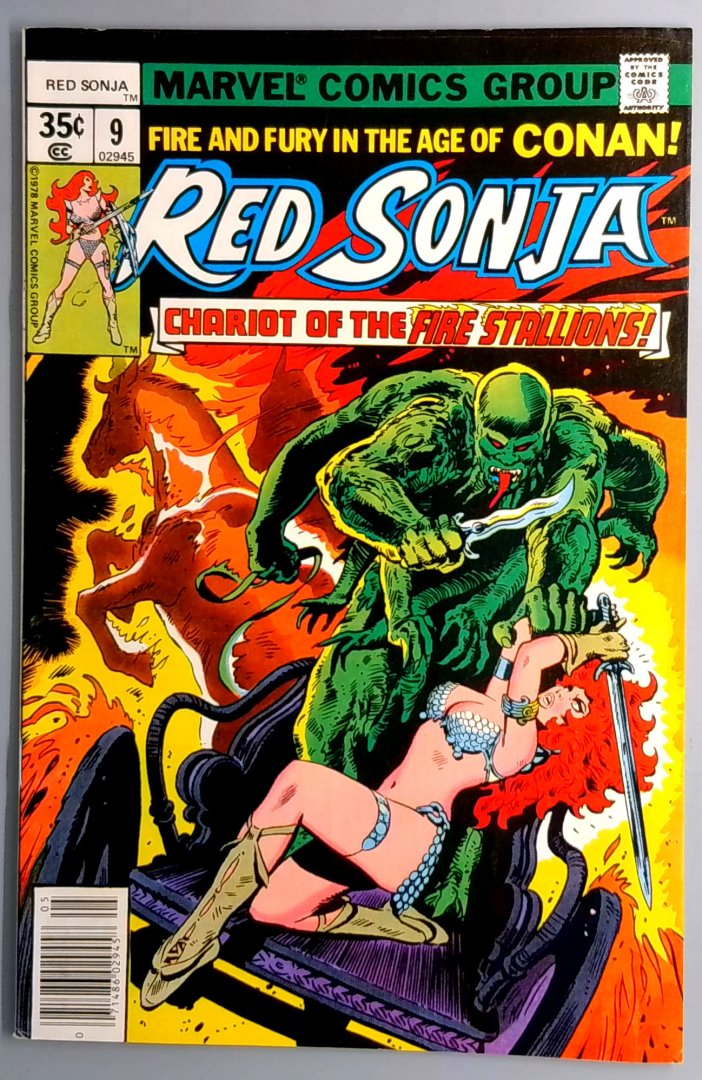 Red Sonja #9 VF+ Marvel 1978