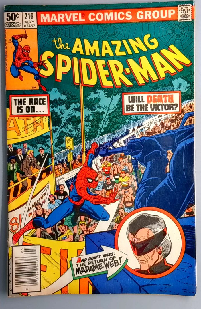 Amazing Spider-Man #216 2nd Madame Web Newsstand Marvel 1981