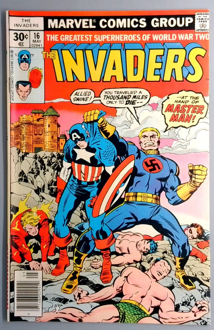 Invaders #16 NM- 1st Master Man Marvel 1977