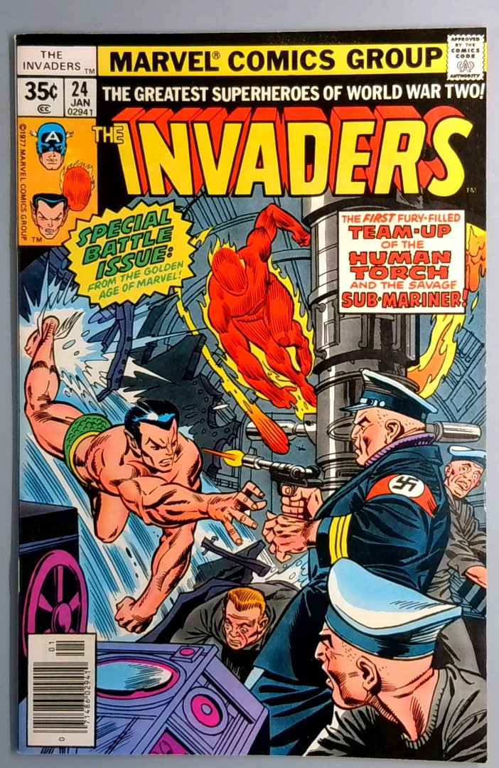 Invaders #24 VF Marvel Comics January 1978