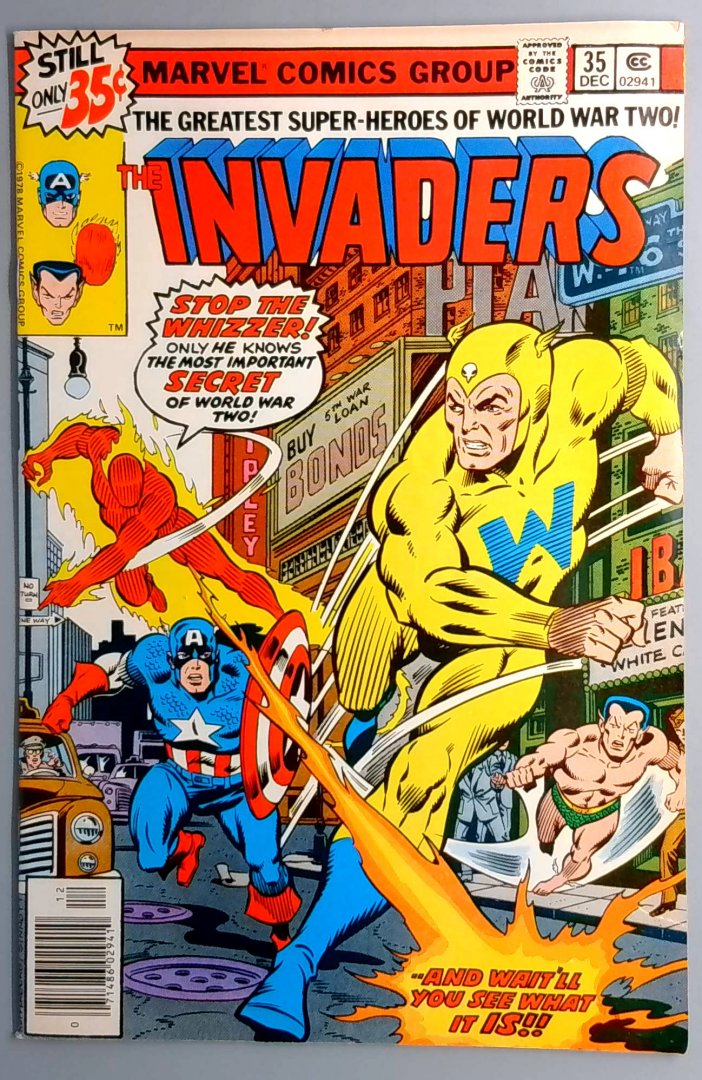 Invaders #35 VF/NM 1st Appearance of Iron Cross helmut Gruler Marvel 1978