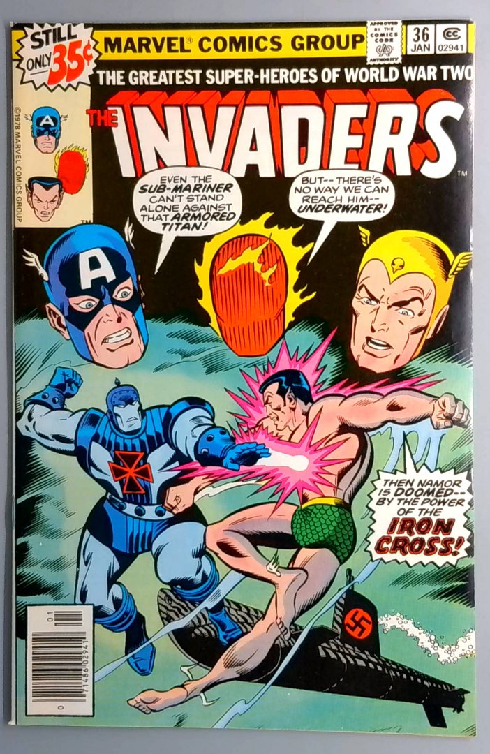Invaders #36 NM- Marvel 1979