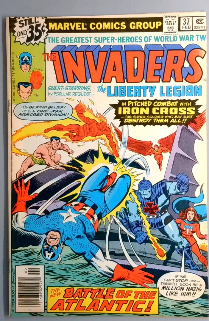 Invaders #37 FN+ Marvel 1979