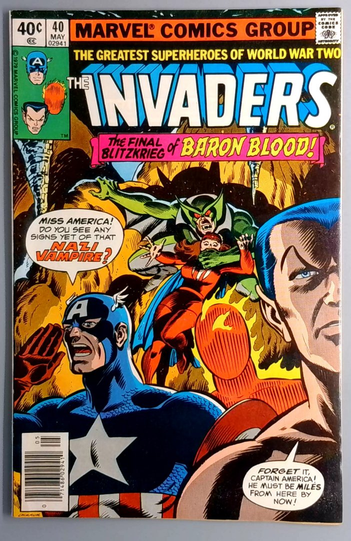 Invaders #40 Marvel Comics May 1979 Baron Blood