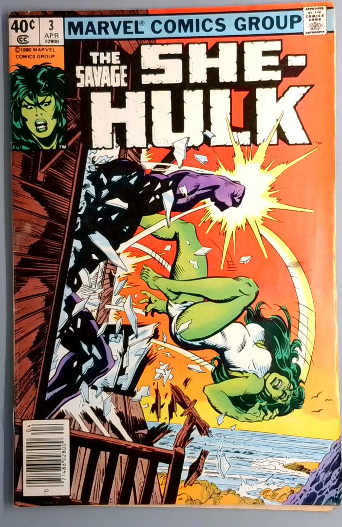 Savage She-Hulk #3 Newsstand Edition Marvel 1980