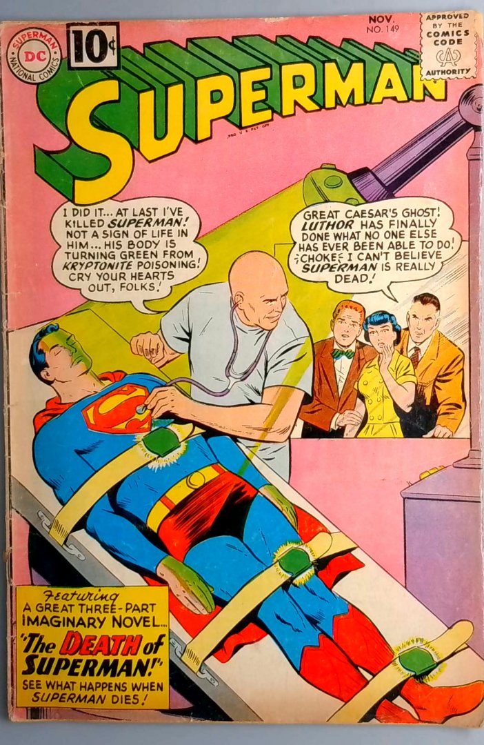 Superman #149 VG+ The Death of Superman DC Comics 1961