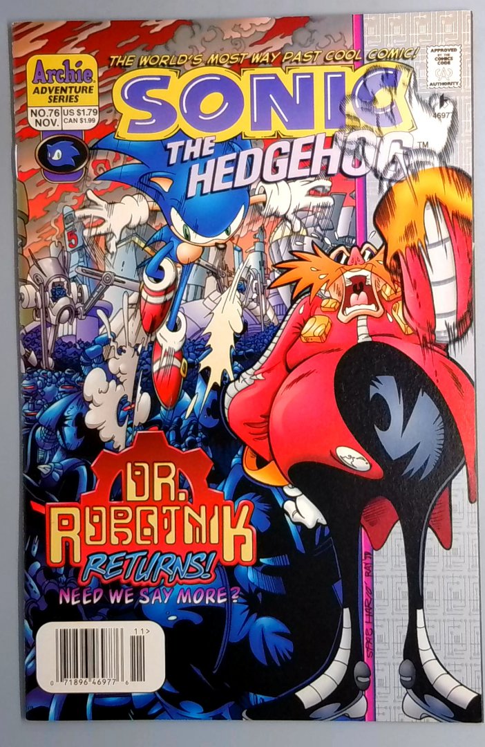 Sonic the Hedgehog #76 NM Archie Adventure Series Dr. Robotnik Returns