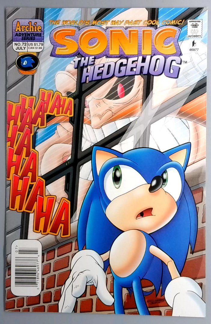 Sonic the Hedgehog #72 NM Archie Adventure Series Comic Book
