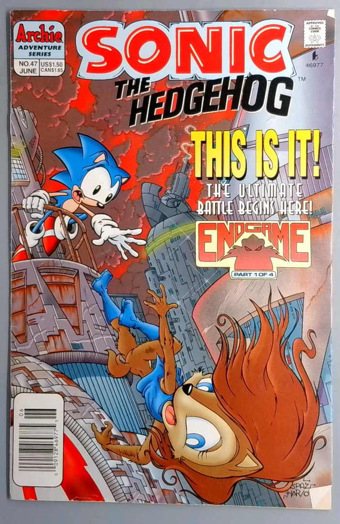 Sonic the Hedgehog #47 Archie Adventure Series Endgame Part 1 of 4