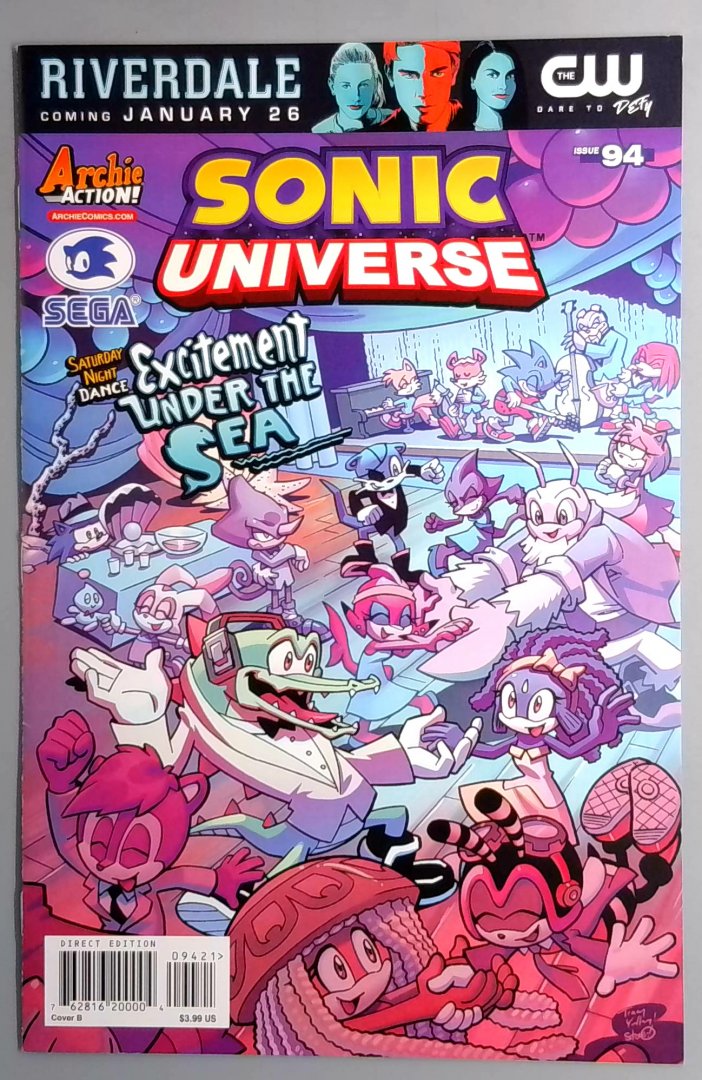 SONIC UNIVERSE #94 (ARCHIE) NEAR MINT WHITE *FINAL ISSUE Archie 2009