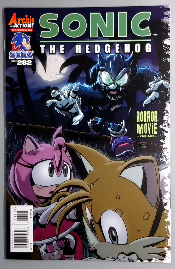Sonic the Hedgehog #282 VF/NM Horror Movie Variant Cover B Archie Comics