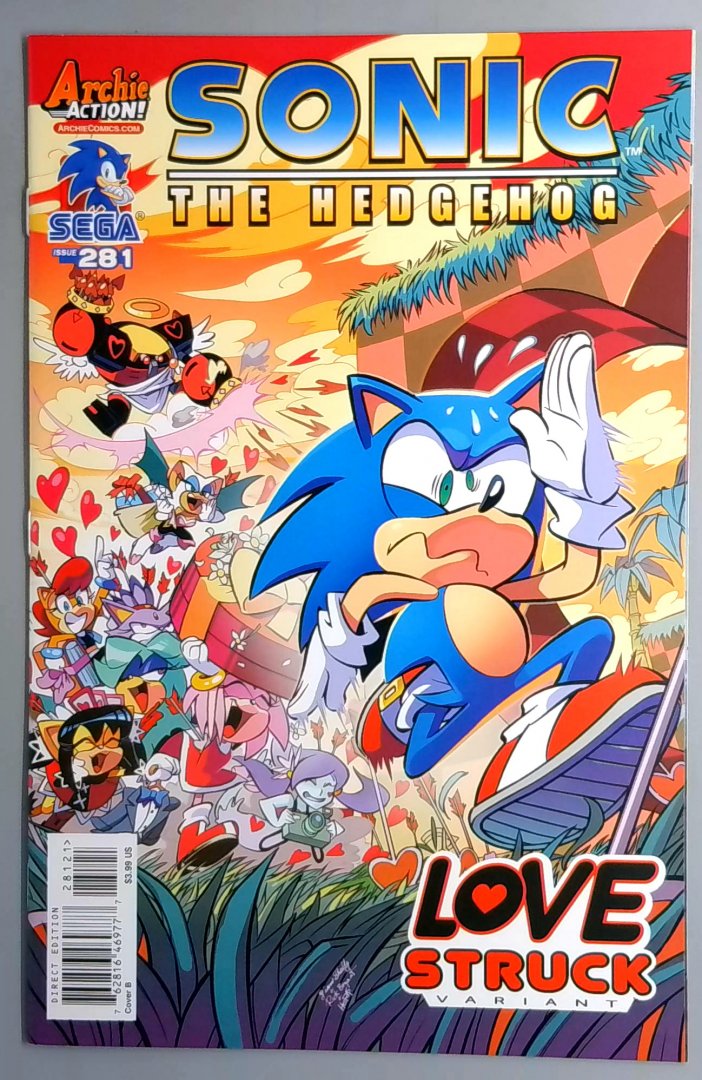Sonic The Hedgehog #281 NM Archie Action Love Struck Variant