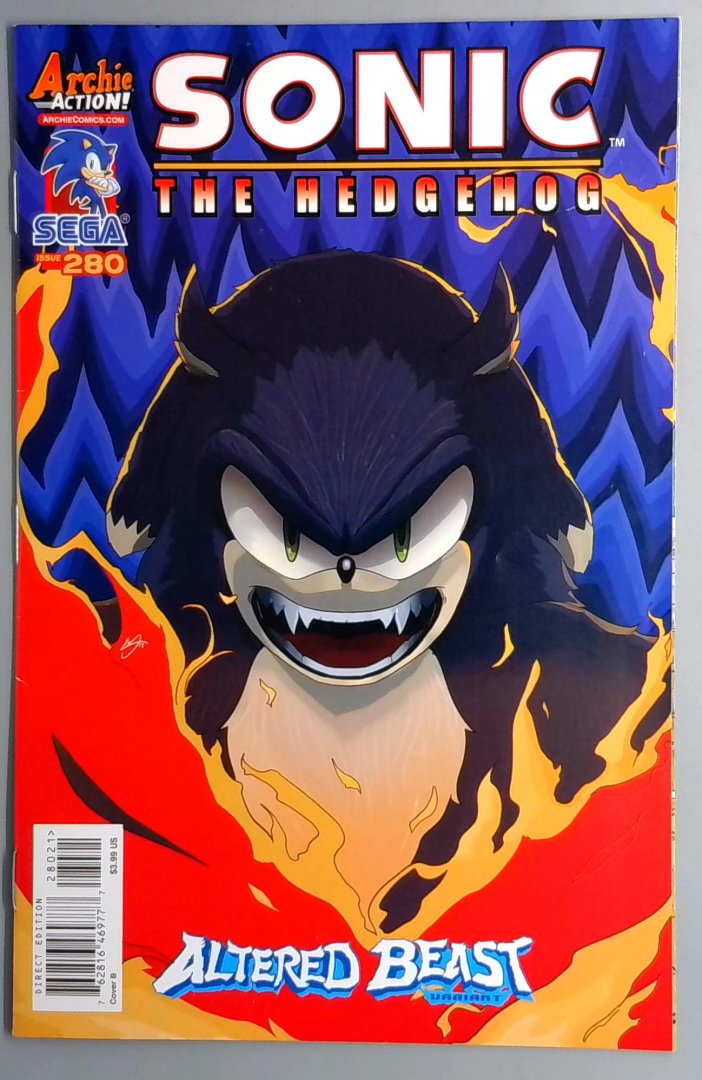 Sonic the Hedgehog #280 VF Altered Beast Cover B Archie Comics